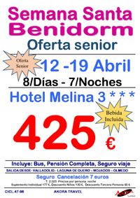 Benidorm SEMANA SANTA 7NOCHES 2.025 AK